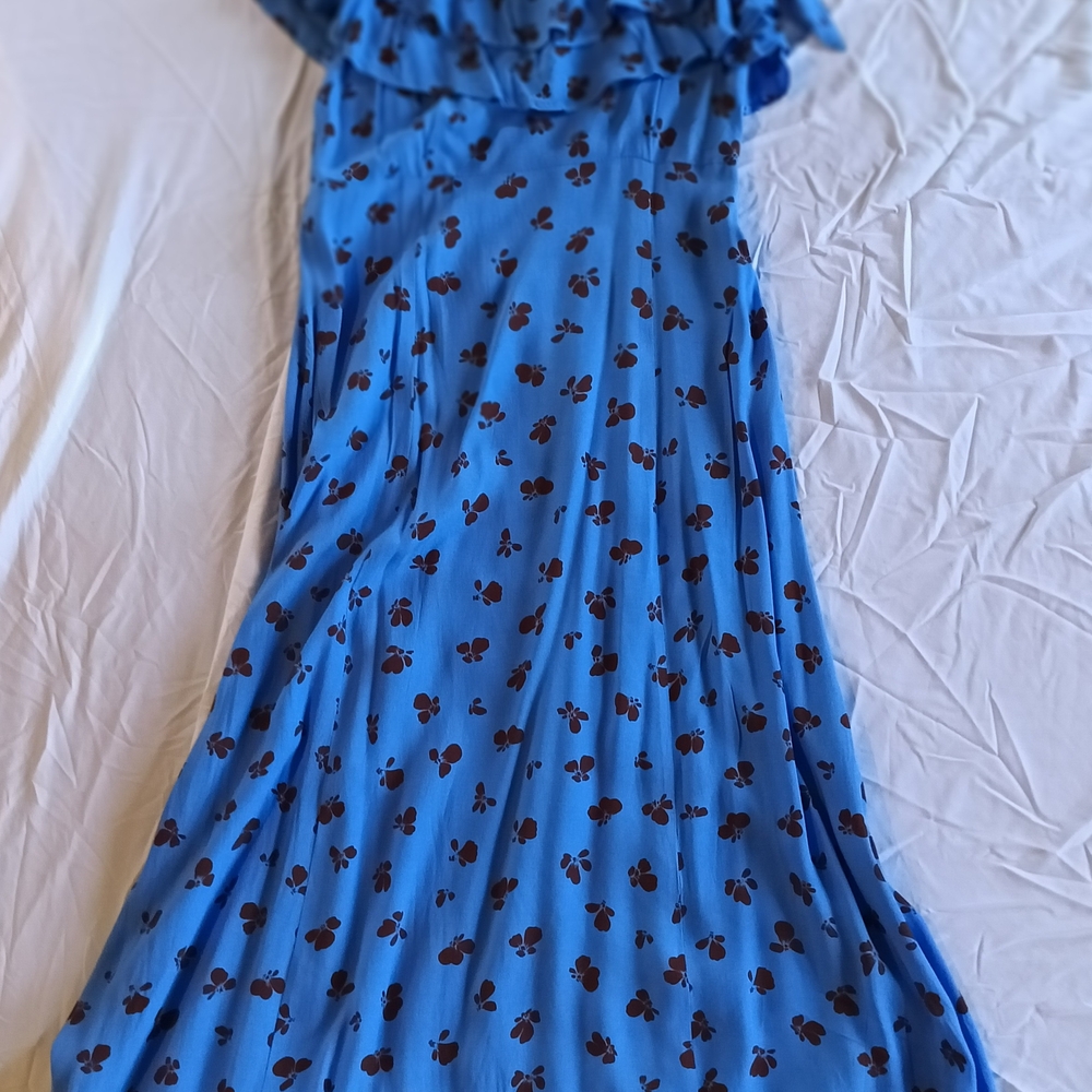 Blue Floral Maxi Dress